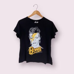 Divided (H&M)  Black David Bowie Band Tee